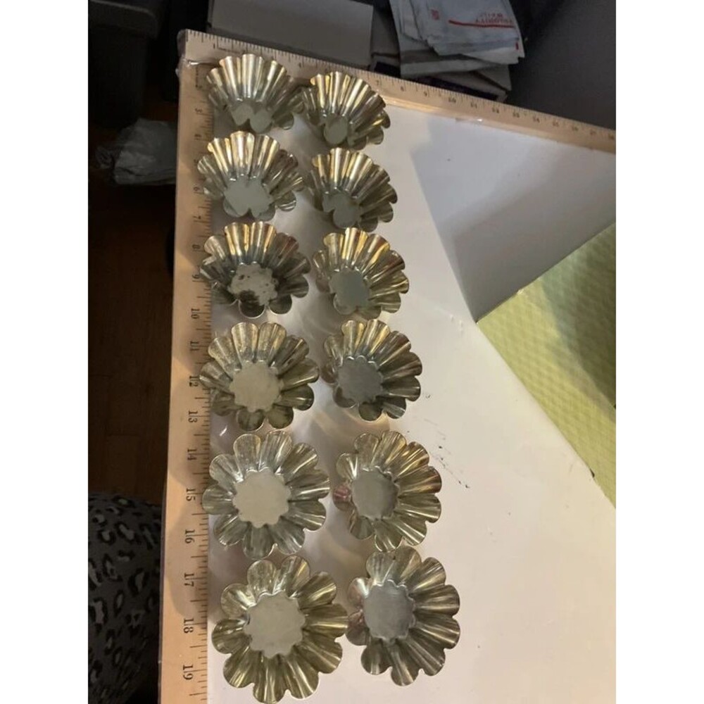 Shelf 2- 12 fluted scalloped baking molds